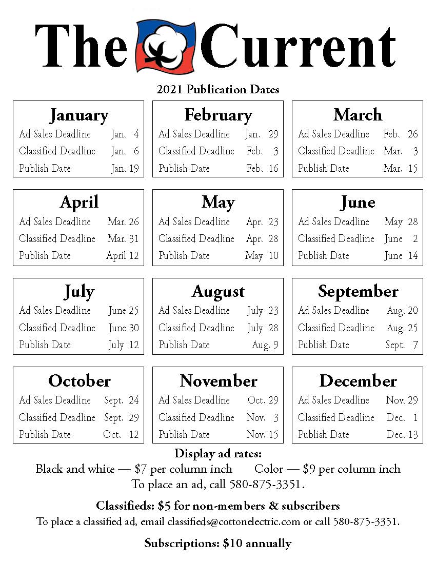 2021 publication dates